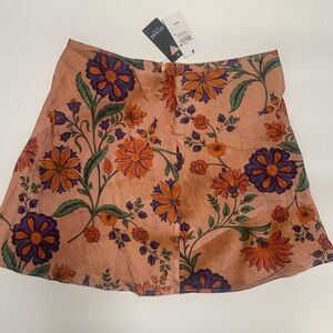 NEW guess floral free spirit mini skirt large